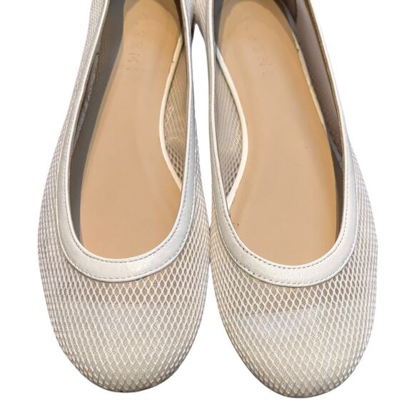 M. Gemi The Contessa Women’s Mesh Ballet Flat Shoe Size 40 IT (US 9-9.5) White - Picture 4 of 10